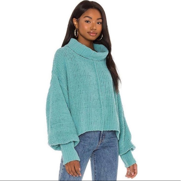 Free People Be Yours Pullover Emerald Aura - Picture 6 of 8